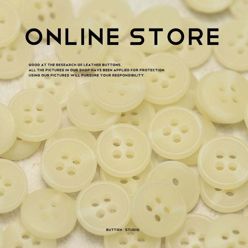 Four-Eye Resin Buttons, Shirt Sleeve Collar Buttons, Clothing Accessories, Accessories, Knitted Cardigan, Top Buttons.