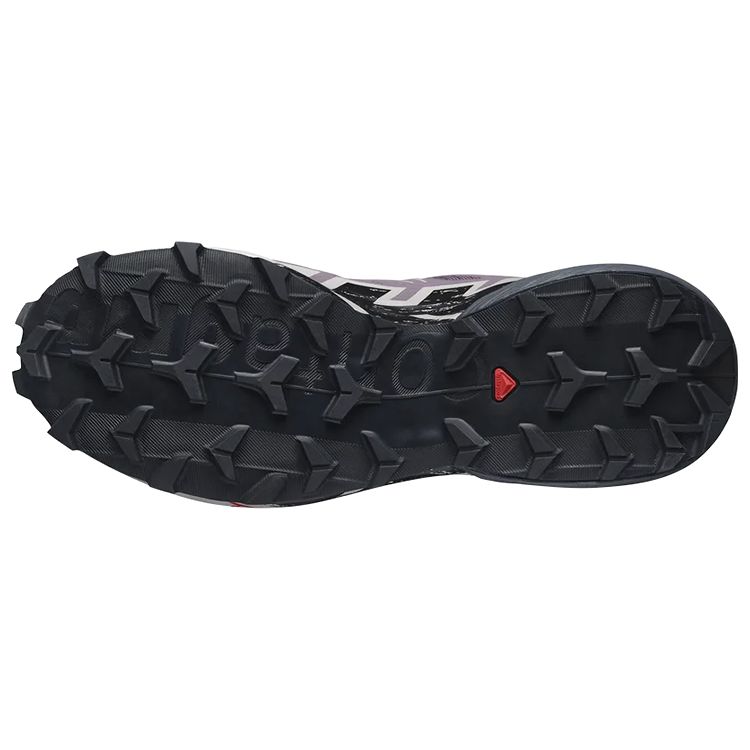 SALOMON Speedcross 6 Comfortable Shock Absorption Support Traction Low-Top Hiking Shoes Women Hiking Shoes Purple Black 417429