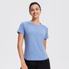 Women's Quick-Dry Reflective Mesh T-Shirt - Nude Feeling, Breathable, Elastic Fitness Top for Running & Training