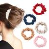 Цветная искусственная жемчужина для волос, высокая эластичная резинка для волос, женская высокая резинка для волос, держатель для хвоста, аксессуар для волос