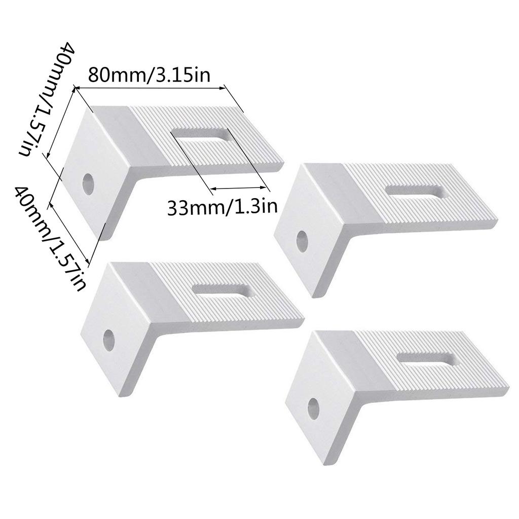 Монтажный кронштейн для солнечной панели, алюминиевые кронштейны для солнечной панели, кронштейн для крыши, кронштейн для солнечной панели для автофургонов, лодок, стенок караванов