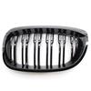 1 Pair Front Kidney Grille Dual Slats Double Line Grills Gloss Black Racing Grills for BMW 3 Series E46 Cabrio Coupe 2003-2006