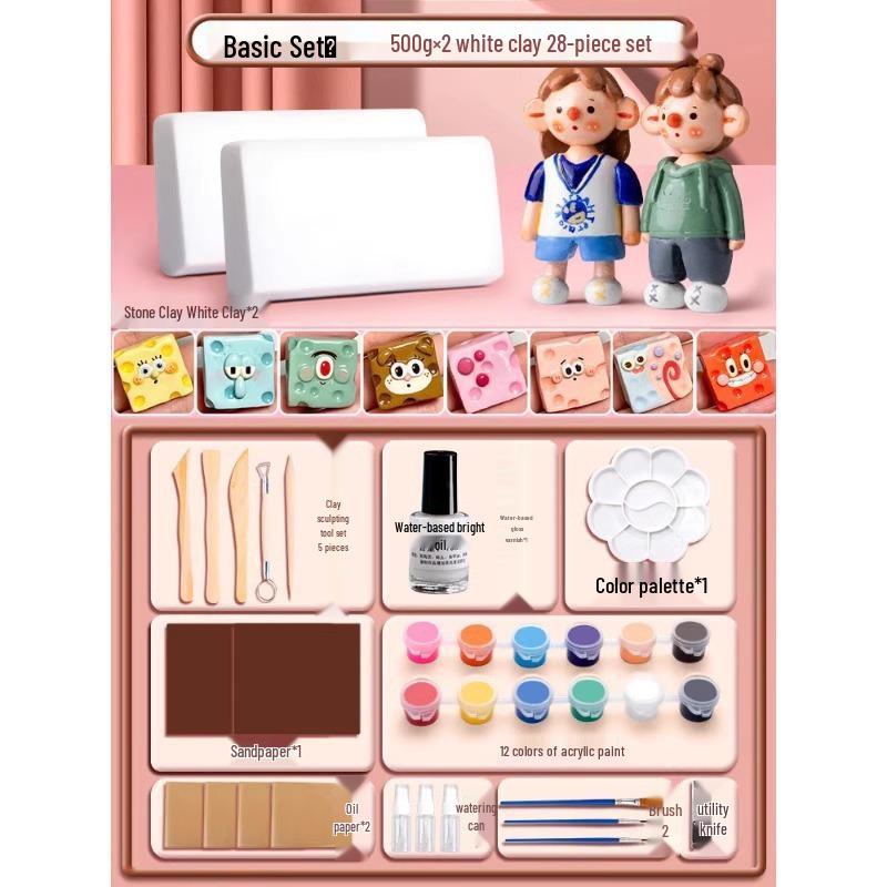 Набор глины для лепки из камня своими руками: Легкая полимерная глина и цветной пластилин для поделок