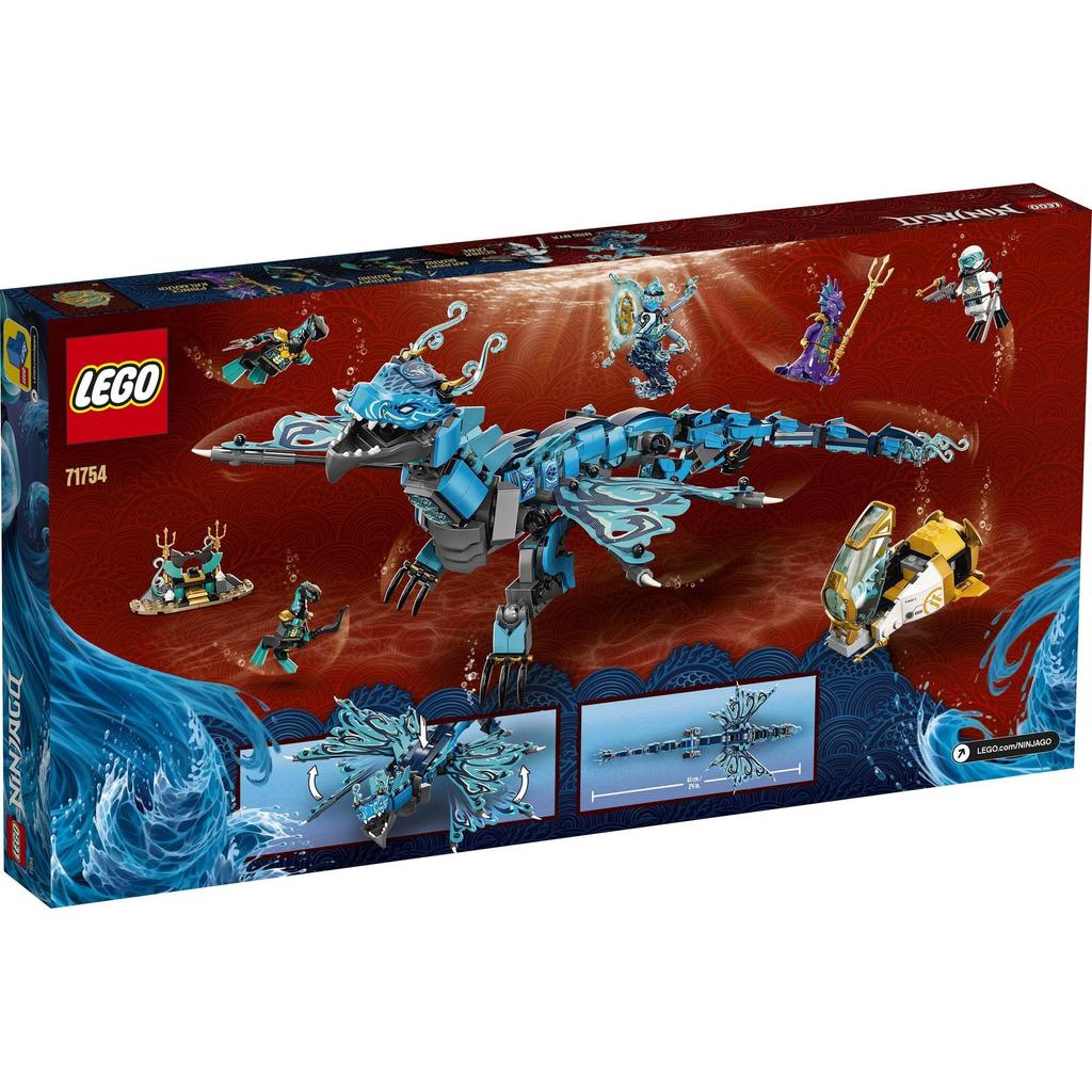 LEGO Ninjago Водяной дракон 71754 Игрушечный блок Подарок Дракон ниндзя для мальчиков от 9 лет и старше