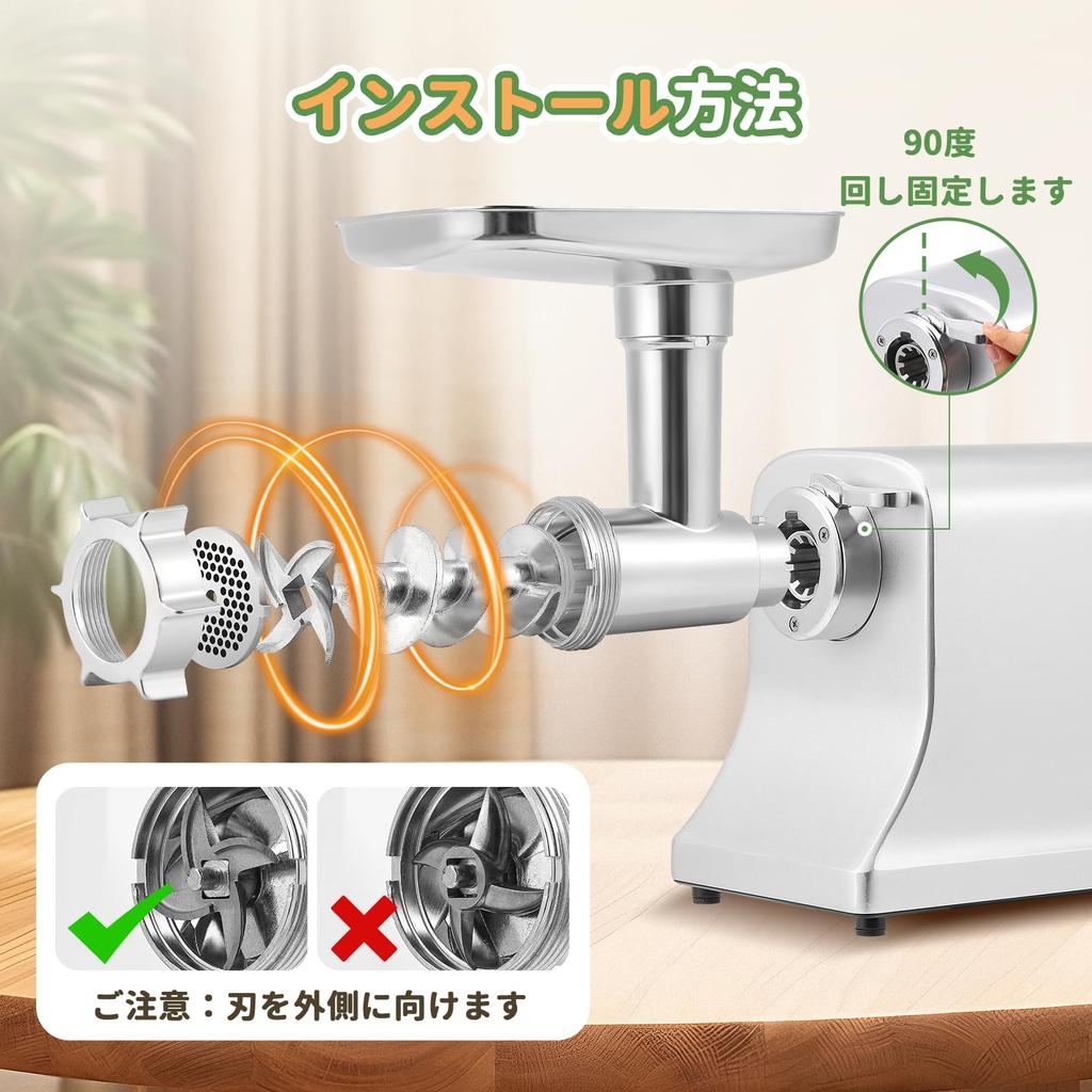 Poafamx электрическая мясорубка 500 Вт с 5 лезвиями для нарезки овощей со специальным диаметром для нарезки картофеля с возможностью измельчения колбасы, мяса, бобов, нержавеющей стали, воды