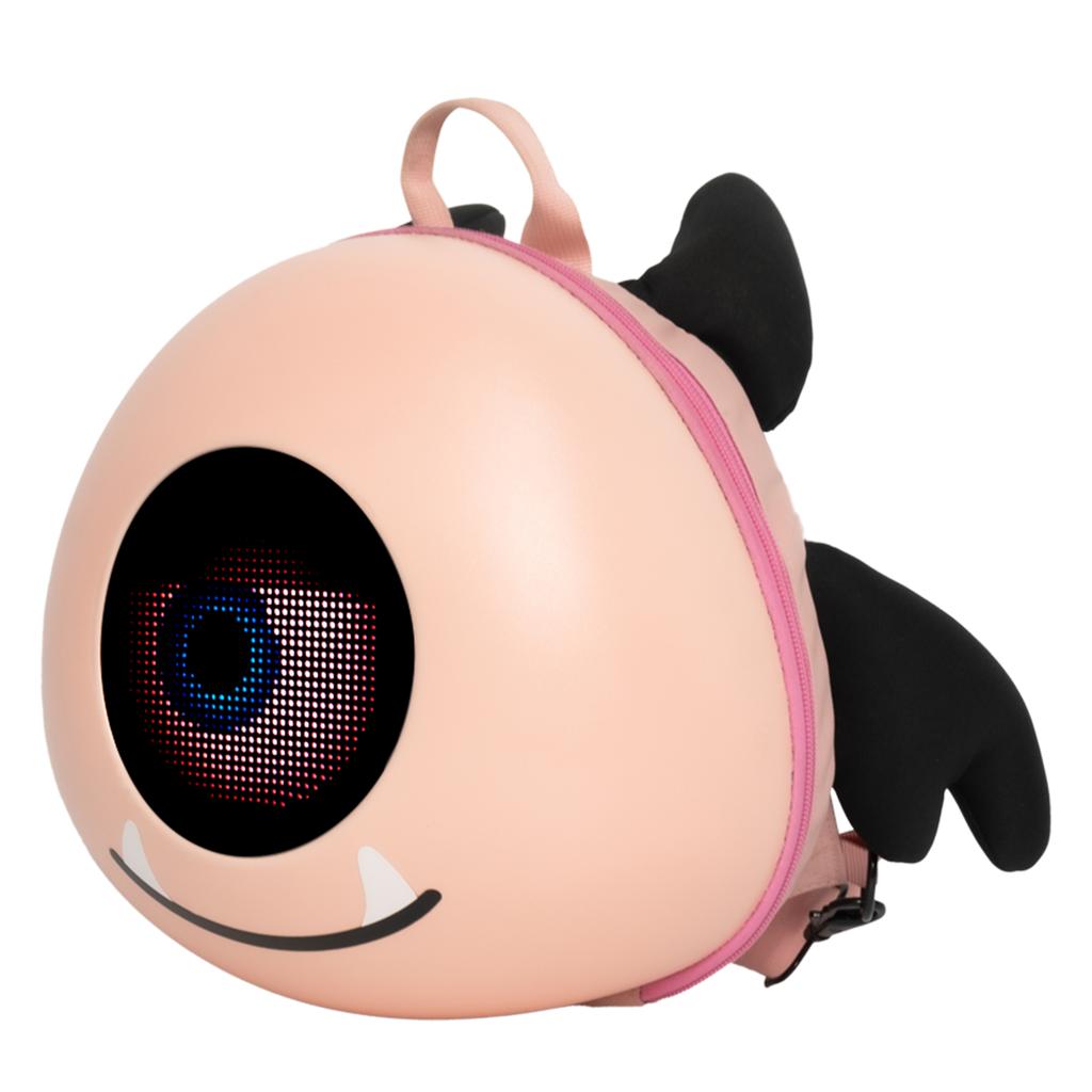 Светодиодный рюкзак-глаз Рюкзак DIY Управление приложением для езды на открытом воздухе, пеших прогулок, путешествий Милый легкий для девочек и детей Желтый