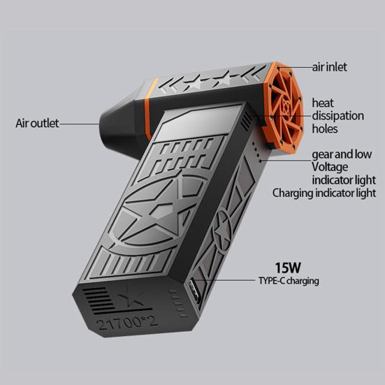 Аккумуляторная воздуходувка для листьев, воздуходувка горячего воздуха для таяния снега с бесщеточным двигателем, двойного назначения, оборудование для удаления сильного снега для внутреннего и наружного использования