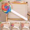 Candy Lollipop Plush Pillow Soft Stuffed Animal Plushie Skin-friendly Fake Candy Lollipop Throw Cushion for Sofa Bedroom Living Room