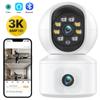6-мегапиксельная HD-камера с двумя объективами и WiFi, двойной экран, детский монитор, система автоматического слежения с искусственным интеллектом, внутренняя безопасность, видеонаблюдение, двусторонняя аудиосвязь, видеонаблюдение