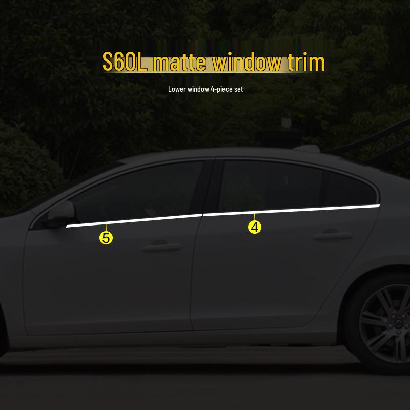 Volvo S60L/XC60/V40 Stainless Steel Window Trim & Decorative Strip