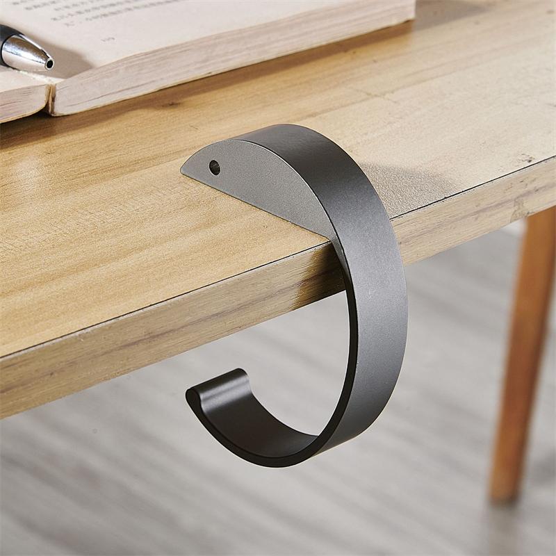 Desk Mount Hook Universal Office Non Slip Hanger Durable Hanging Bag Hook Multi-functional Table Hook