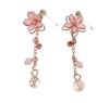 Почувствуйте серьги с покачивающейся милой подарочной смолой "Милые цветы" Женские (розовые серьги)