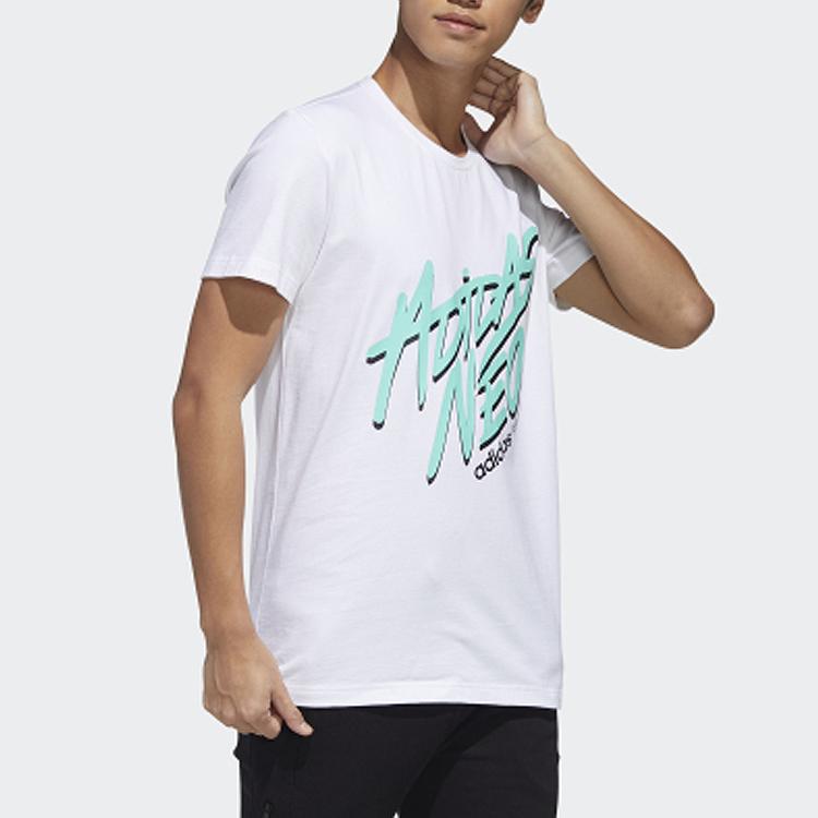 Adidas Neo Tee Sports с коротким рукавом Мужские топы белые GL1193