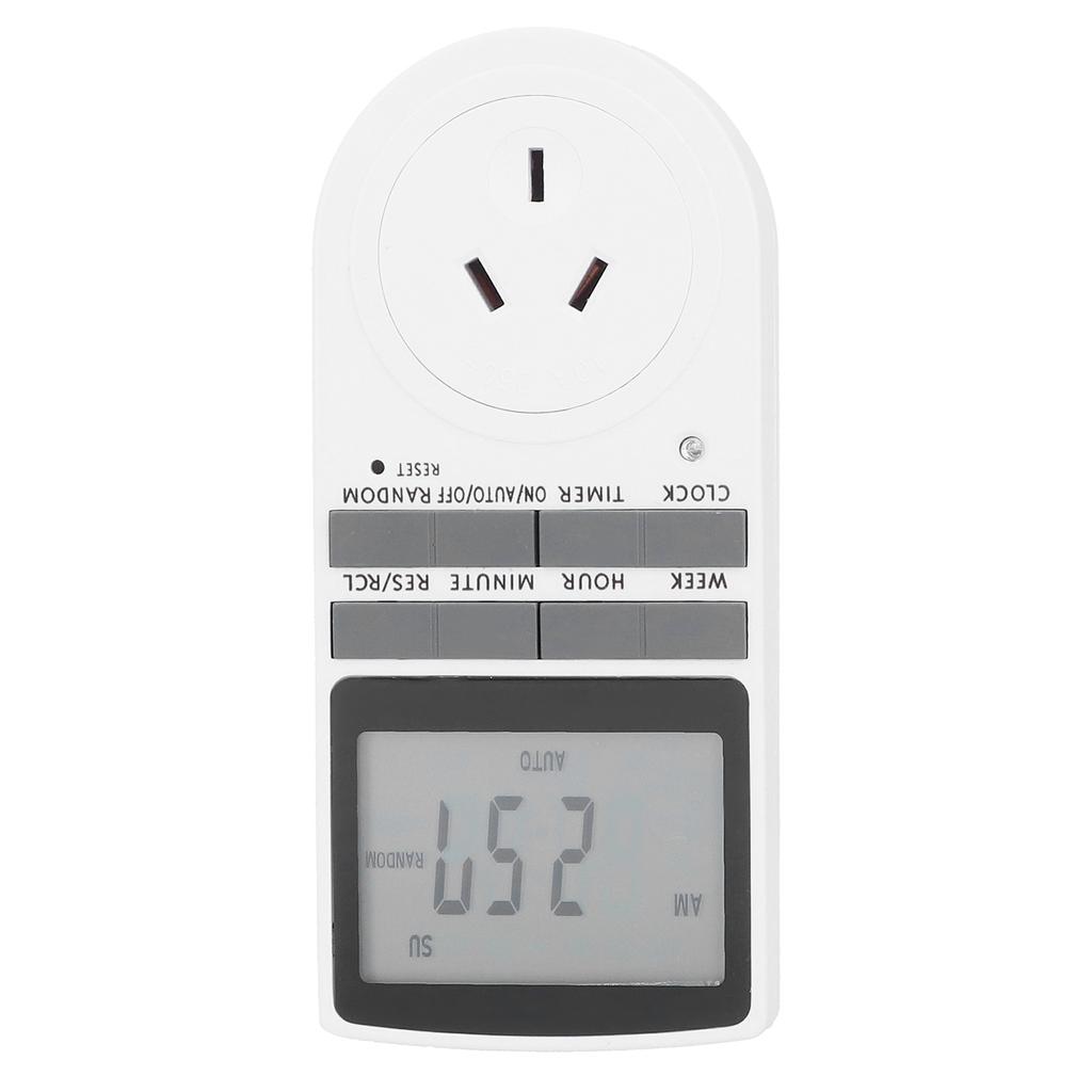 LCD Digital Timer Socket Programmable Timer Swtich for Lights Electrical Outlets