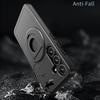 For Samsung Galaxy S25+/S24+ Magnetic Case Ring Kickstand PC+TPU Phone Cover