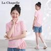 Женская футболка La Chapelle с оборками и воротником-куклой