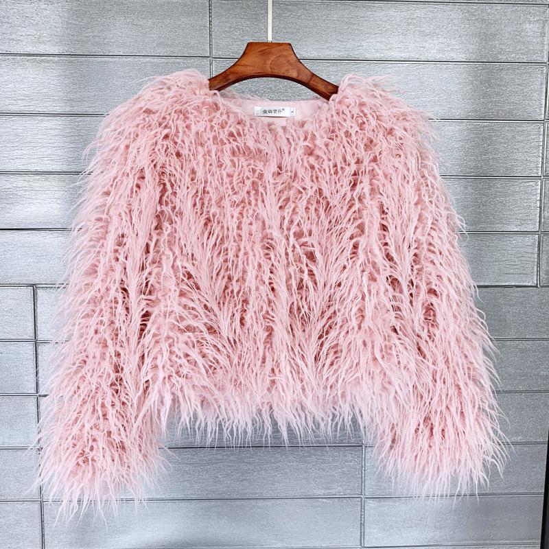 Fur Imitation Fur Coat Solid Color Beach Wool Women's Short Coat