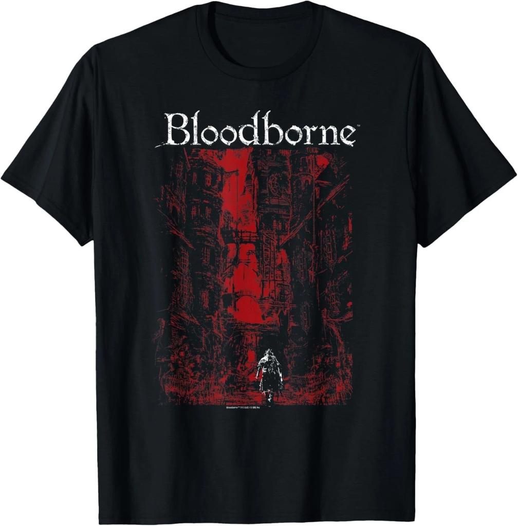 Футболка с изображением Красного Города из Bloodborne и логотипом