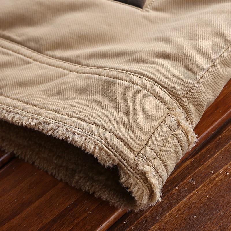 Мужское пальто из чистого хлопка плюс бархатное утолщенное хлопковое пальто, мужская свободная хлопковая куртка большого размера, мужская одежда