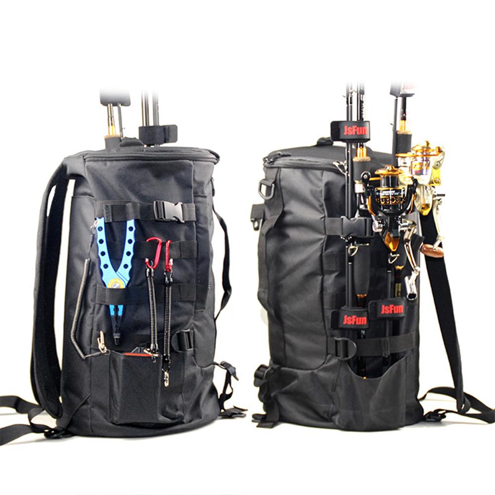 Waterproof Fishing Rod Bag Nylon Cloth Large Capacity F105 Storage Bag Fishing Tackle Bag
