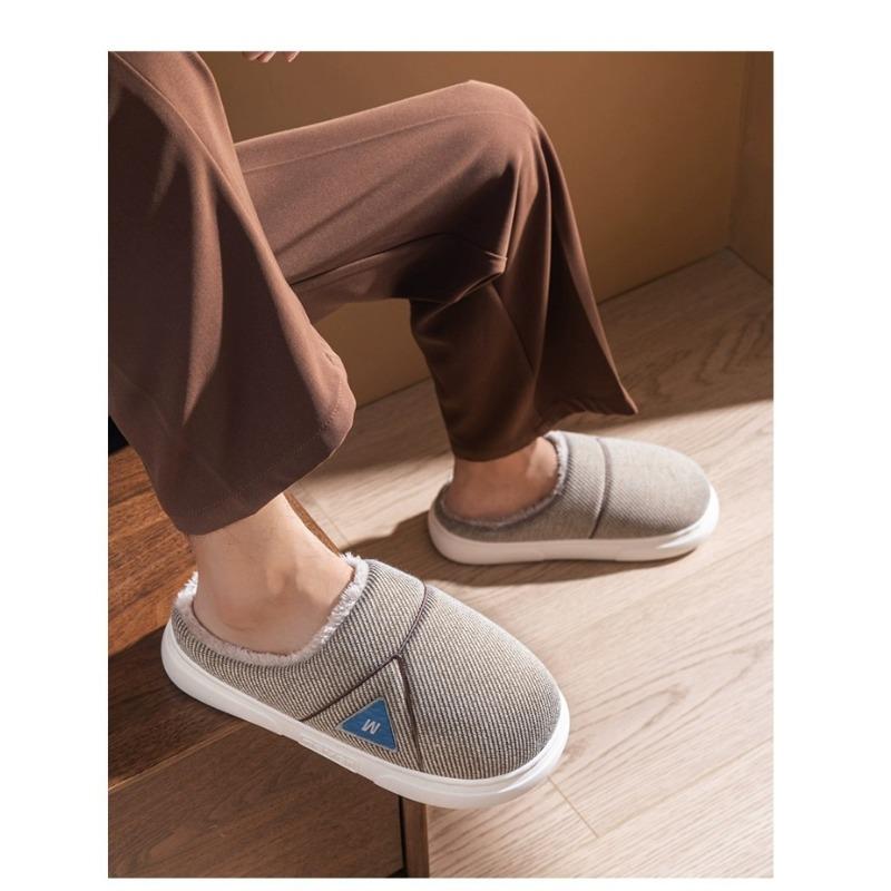 Зимние хлопковые тапочки для женщин, модные дышащие хлопковые тапочки, зимние домашние тапочки для родителей и детей, теплые бесшумные тапочки из хлопка