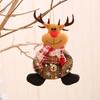 Christmas Tree Plush Ornaments  Cute Santa Claus Snowman Reindeer Tamer Bell Doll Hanging Pendant Go Home