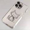 Милый рисунок пары кот и щенок Чехол для телефона Для iPhone Air 17 16 15 14 Plus 13 12 Mini 11 Pro Max 16E X XS XR Мягкий чехол из ТПУ