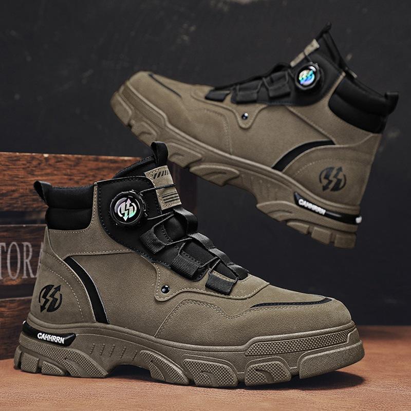 Autumn and Winter High-top Martin Boots Men's Outdoor Casual Tooling Locomotive Shoes Men's New Trendy Shoes