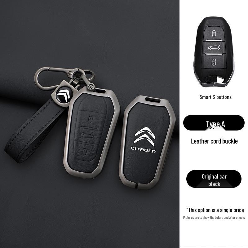 Чехол для ключа Citroen для C4/C5 (2011-2013) Модели - Складная металлическая пряжка-ракушка