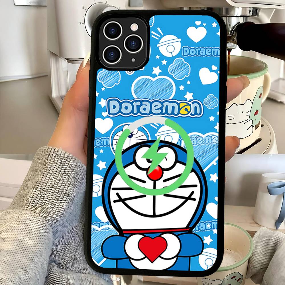 Мультяшный D-Дораэмон Магнитный Беспроводной Для Magsafe Для IPhone 16 15 14 13 12 11 17 Pro Max Plus Чехол Для Телефона