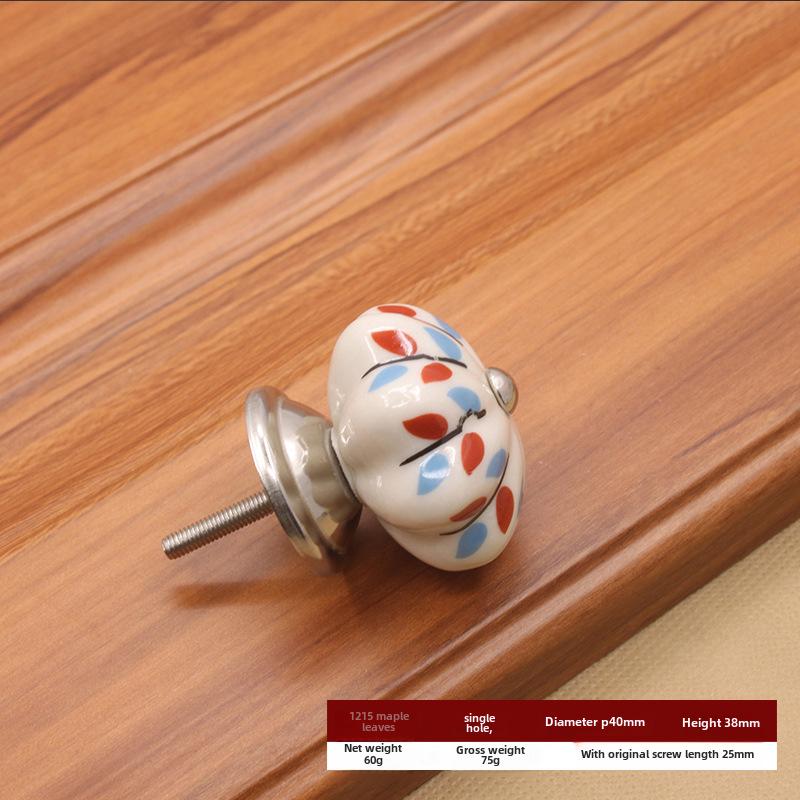 Американская современная керамическая ручка-тыква - круглая, с одним отверстием для шкафов и гардеробов