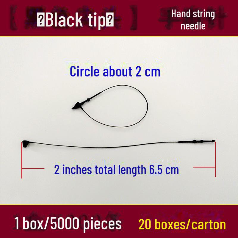 Прозрачный пластиковый шнурок с пряжкой для бирок на одежду