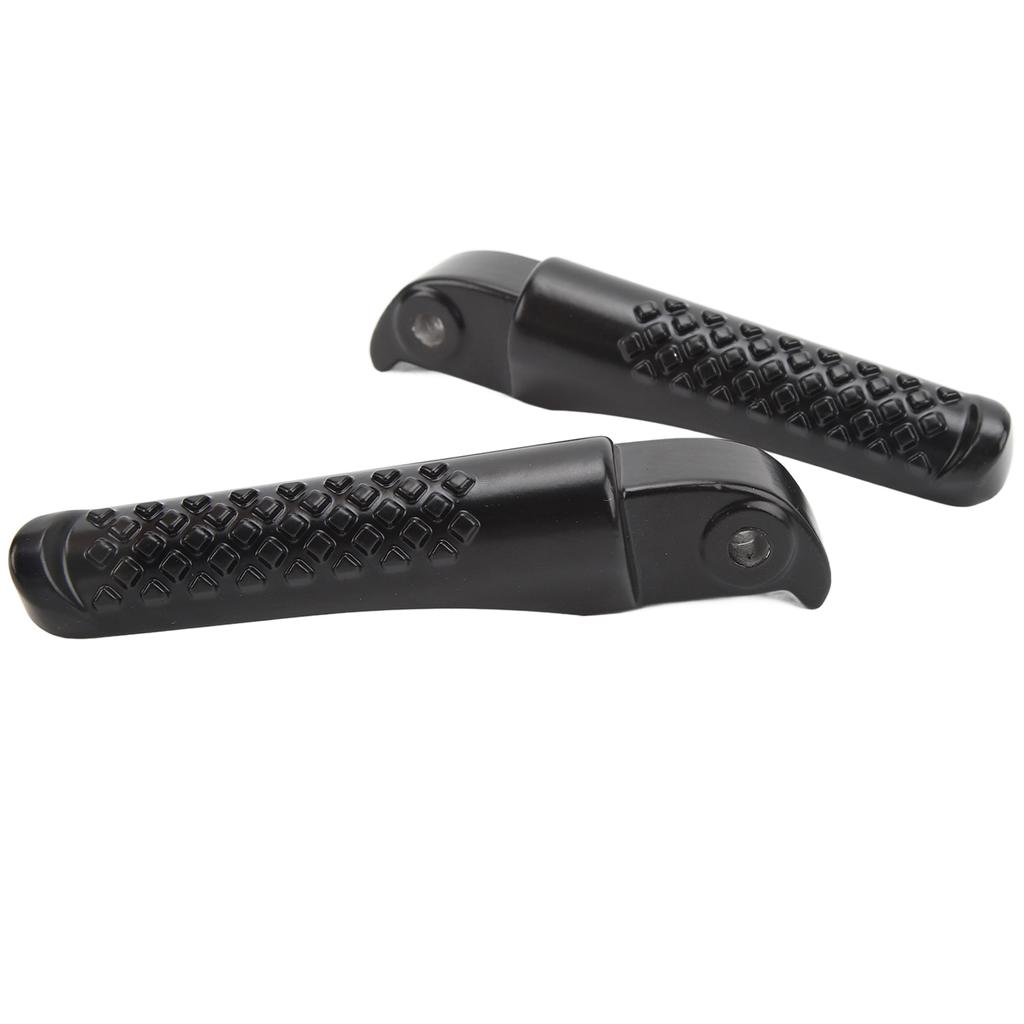 2Pcs Front Foot Peg Bracket Left And Right Black Footrest Holder Replacement For Coleman