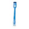 Wanpaku Shoe Brush (Blue) for Indoor Shoes and Sneakers (Double-Ended Brush) W340B