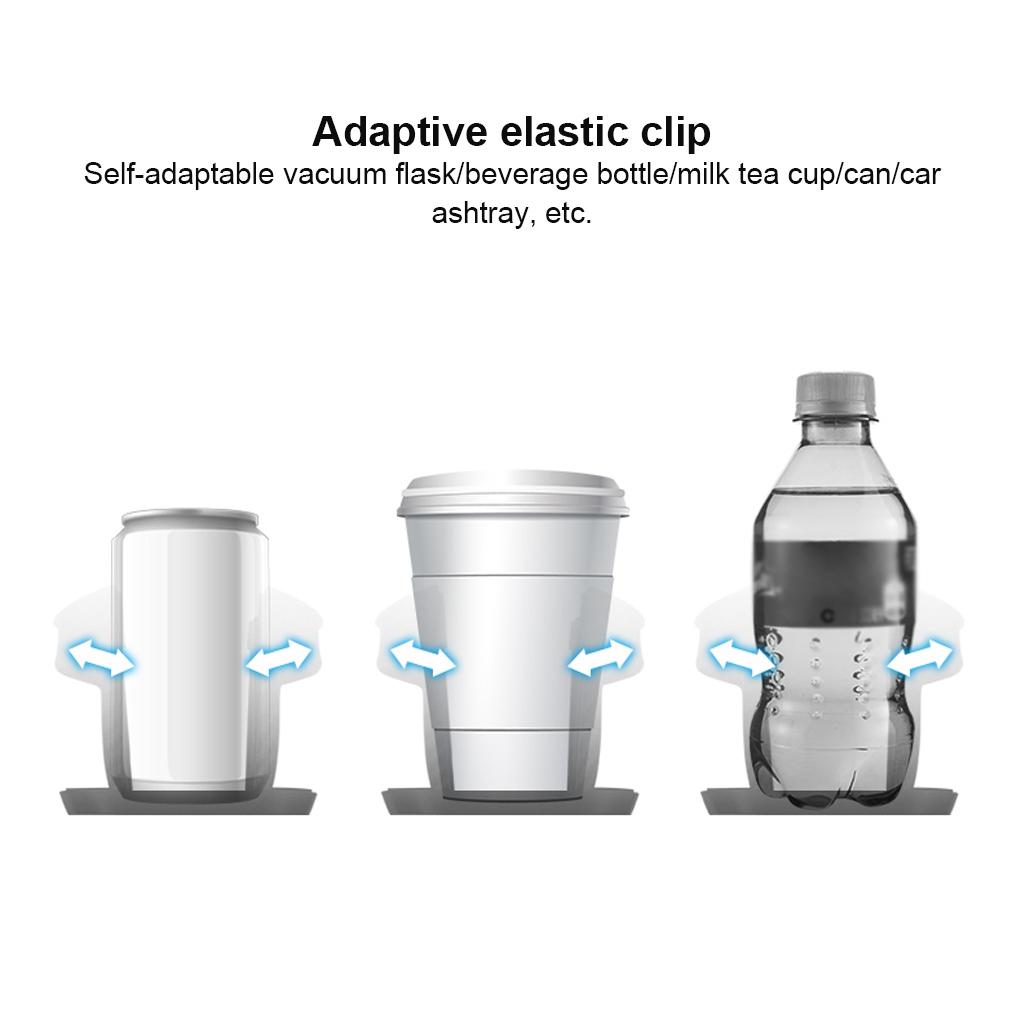 Universal Car Cup 360-Degree Holder Expander Adjustable Adapter Automotive Organizer Auto Accessories Black   Gold