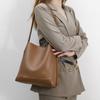 Весна и Лето Новая Универсальная Простая Сумка для Поездок Большая вместимость Сумка для мамы Одноплечевая Подмышечная Сумка-ведро Сумка через плечо для женщин