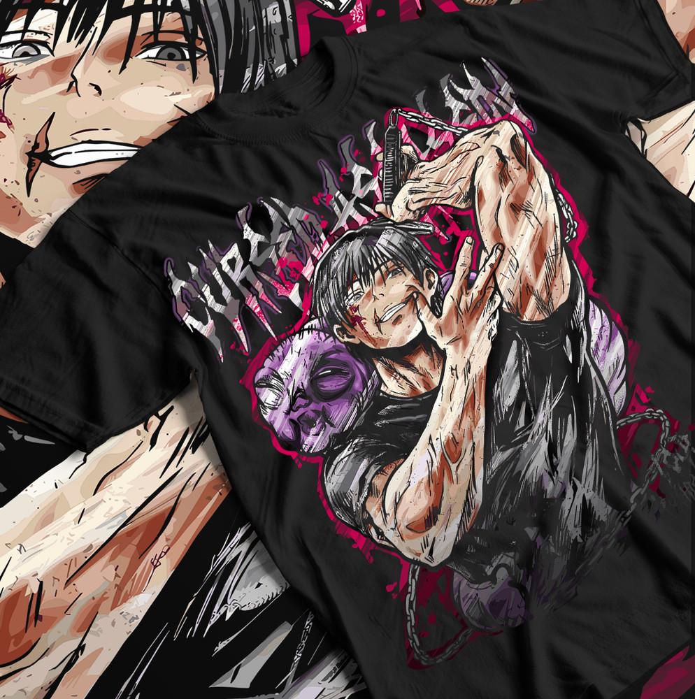 Подарочная футболка Anime Horror, футболка унисекс Jujutsu Kaisen Fushiguro Toji, все размеры.