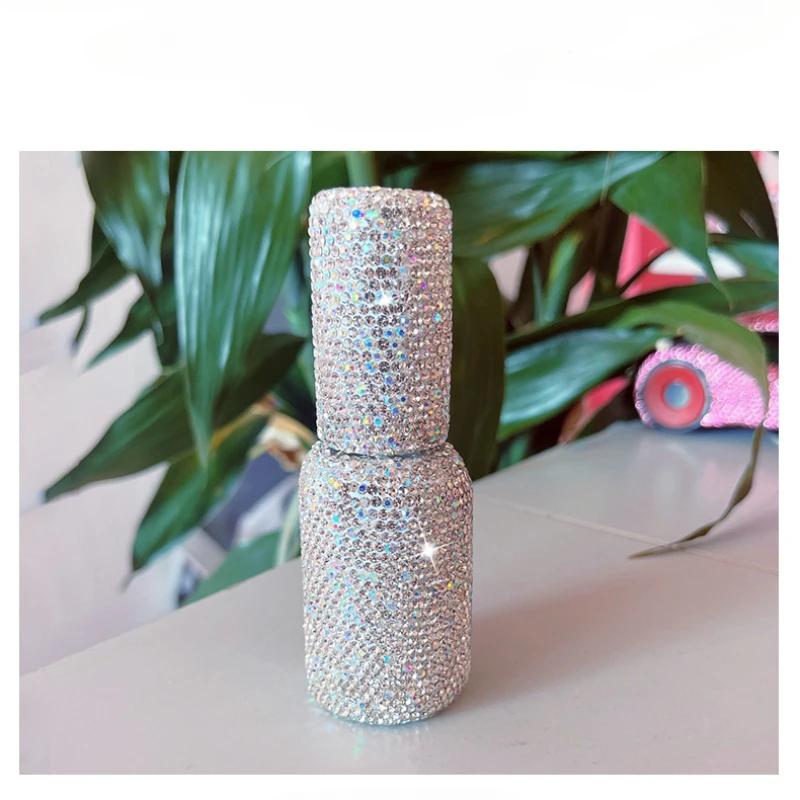 30 мл миниатюрный портативный дорожный спрей с алмазной инкрустацией, роскошный вакуумный флакон-пресс