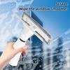 Glass Wiper Color Block Design 3-in-1 Spraying Cleaning Wiping Tool Ergonomic Handle Spray Window Cleaner
