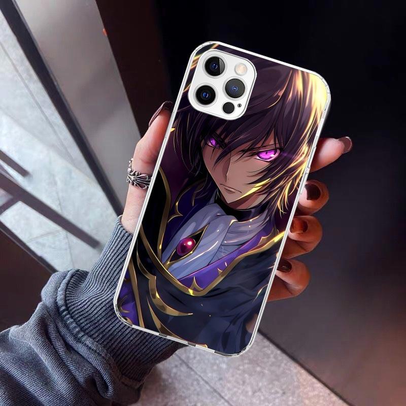Чехол для телефона с аниме Code Geass Для iPhone 17 Air 11 13 Mini 14 15 Plus 16 12 Pro Max 16E SE 7 8 Узор Мягкая задняя крышка из ТПУ 17 Air