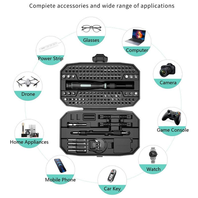 152 In 1 Magnetic Mini Precision Electric Screwdriver Set Laptop Tool Kit Professional Computer Screwdriver Repair Screwdriver