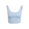 Originals Trefoil Crop Tank Top With Logo Lettering And Contrast Stripes Women Tops Light-Pink Blue IT8159