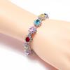 Womens Light Luxury Womens Colored Zircon Bracelet Explosions In Europe and The United States Colorful Bracelet.