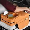 4 In 1 Car Armrest Box Height Pad Seat Middle Storage Multifunctional Tissue Box Water Cup Holder Storage Bag Armrest Pad