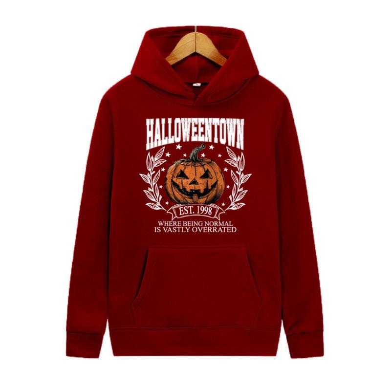 Хэллоуин Таун 1998 Ретро Хэллоуин Толстовка Тыква Осень Вечеринка Трендовая Толстовка Мужская Женская Флисовые Худи