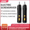 Portable Cordless Lithium Battery Screwdriver - Handheld Electric Straight Rod Tool