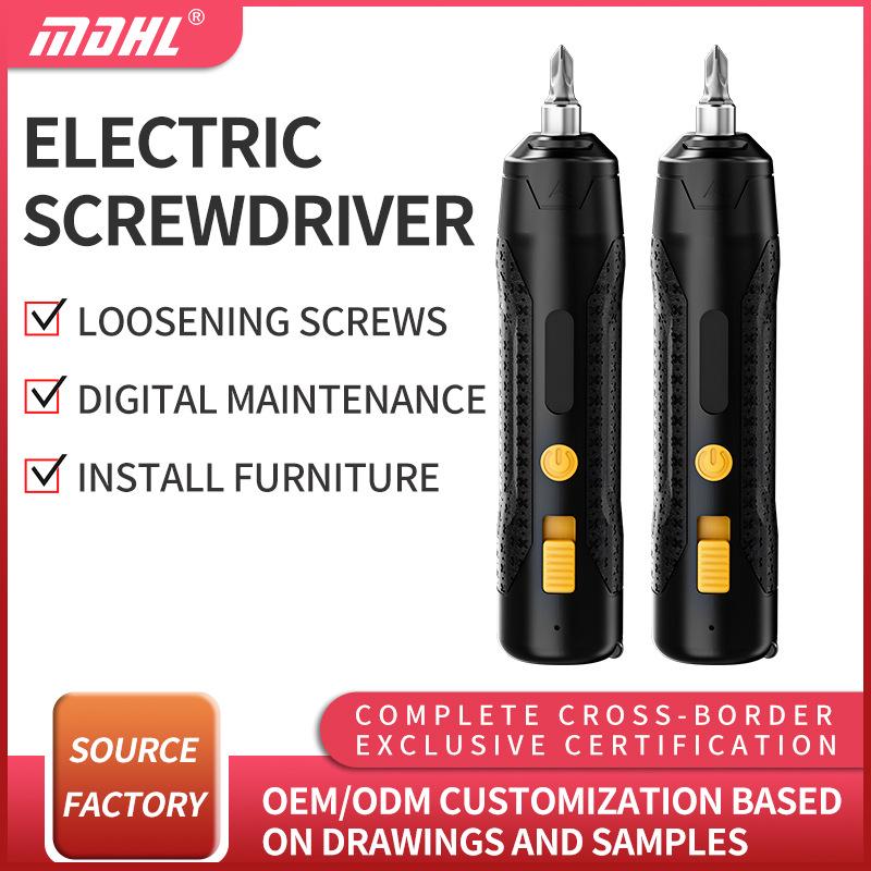 Портативная беспроводная литиевая аккумуляторная отвертка - ручной электрический прямой стержневой инструмент