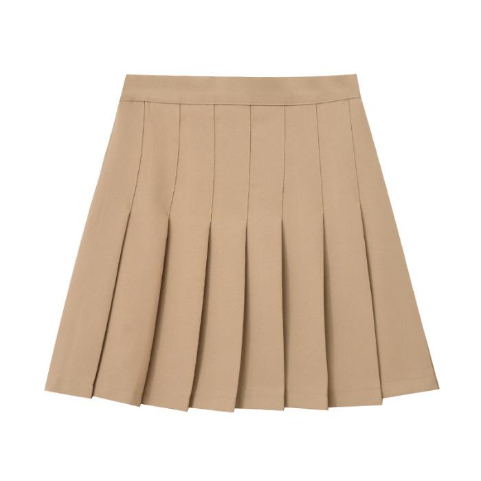 Pleated Skirt and Skirt for Women In Summer Fashion Korean Style High Waist Slim and Fresh Versatile Solid Color A-line Short Skirt for Summer