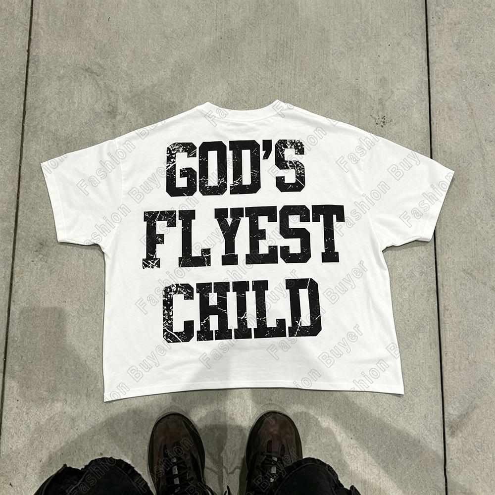 Summer Funny Letter Print TShirt Unisex Crew Neck Shortsleeved Retro Street YK Hip Hop Harajuku Casual Fashion Tops Clothing