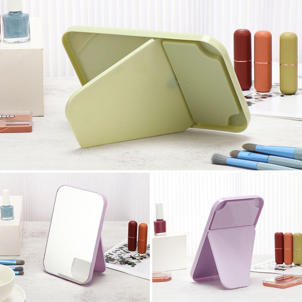 Женские/Девичьи Большие Зеркала Красоты в Скандинавском Стиле Портативные Квадратные Складное Зеркало для Макияжа Косметическое Зеркало